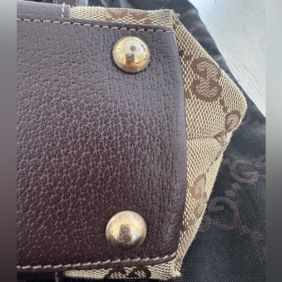Gucci Handbag GG Canvas 141471 Brown Beige Champagne Women's - Picture 13 of 15